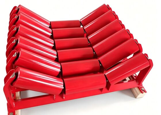 Conveyor Return Roller Rubber Disc untuk Pengangkutan Bijih Bulk