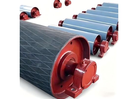 Roller Pendukung Konveyor Cakram Karet Penanganan Material Massal
