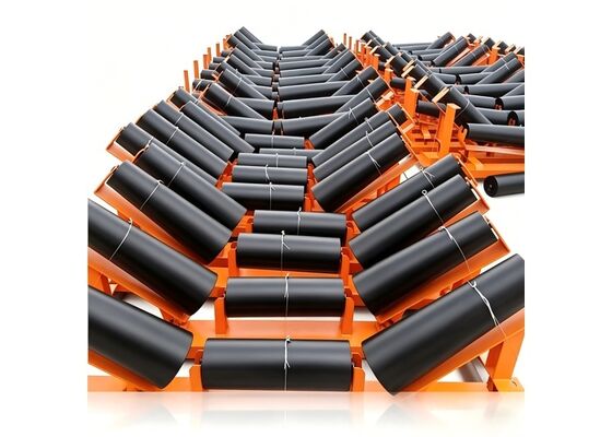 Conveyor Belt Return Idler Rubber Ring Umur Panjang Penggunaan Konveyor Tambang