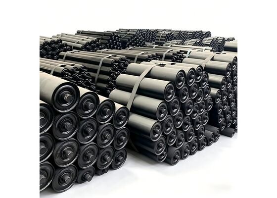 Self Cleaning Conveyor Roller Cakram Karet Hitam Sistem Konveyor Bahan Basah