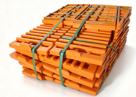 Pakaian tahan poliuretan layar modular 500x500mm untuk tugas ukuran dek pertambangan