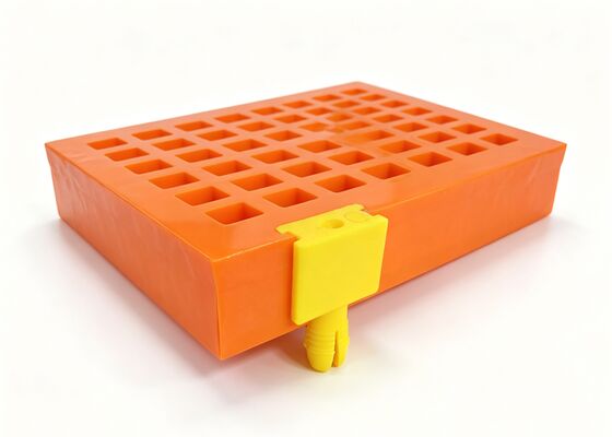 High Frequency Polyurethane Fine Screen Mesh untuk Pengolahan Kaolin dan Pasir Silikon
