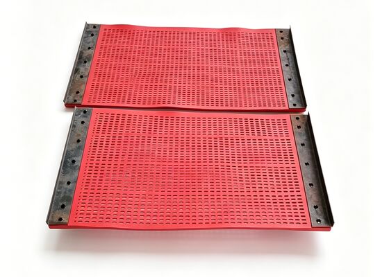 Mesh Screen Dewatering Polyurethane tahan abrasi untuk sistem pemisahan bijih pertambangan