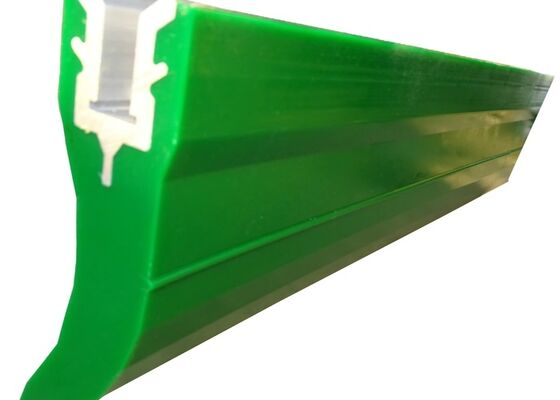 Polyurethane Conveyor Belt Scraper Elastisitas Tinggi Yellow Blade Industrial Conveyor