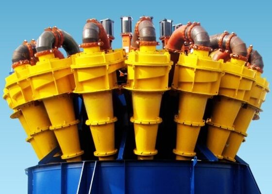 Separator Hidrosiklon Pertambangan Efisiensi Tinggi dengan Liner PU tahan aus dan Ukuran Potongan 30-100μm