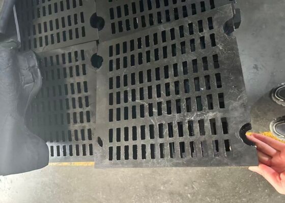 Dek Penyaringan Karet Efisiensi Tinggi untuk Penerimaan Bijih