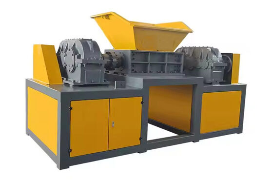 PLC dikendalikan double shaft shredder dengan perlindungan overload