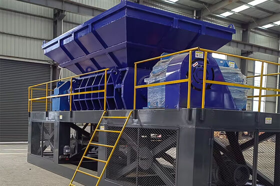 Penghancur Poros Ganda 380V/50Hz untuk Pabrik Daur Ulang Eropa