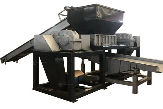30kW × 2 Mesin pemotong mesin ganda untuk pengolahan MSW