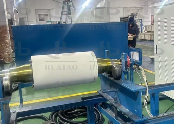 Smart Sensing Roller Pemanas Induksi Suhu Konstan Untuk Pekerjaan Stretch Film Dan Laminasi Surya