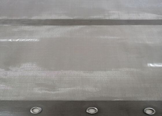 Grade Food Wire Grommet Screen Transparent PU FDA Compliant 46%-76.4% Area terbuka