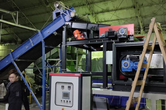 Anti Static Belt Eddy Current Separator untuk Dusty E Waste Shredding Plant