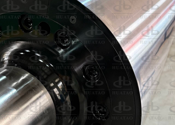 Sistem Aliran Q345B Saluran Waktu Umur Panjang Antara Tabung Dalam dan Luar Dipisahkan Dengan Spiral Terkemuka Dilas Rol Pendingin Bopp Bopet Film Balance G2.5