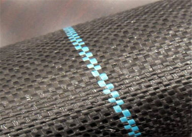 Kain Geosintetik Tahan Lama Benang Datar PP Tenunan Geotextile Untuk Mencegah Tumbuh Rumput