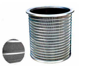 SS 304 material Wedge Wire Screen Basket dengan slot 0.1mm Untuk penyaringan pulp