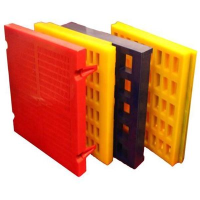 Mat Layar Dewatering Modular PU dengan Bahan Poliuretan Dimensi 305mmx305mm dan Bukaan 0.125mm