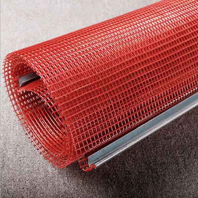Tensioned Hook Polyurethane Screen jala kawat layar merah dengan kait no blind