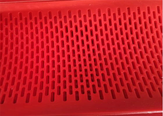 Layar Flip Flop Elastomer Polyurethane yang Sangat Resilien dengan Warna yang Dapat Dikustomisasi untuk Sistem Bolting dan Clamping