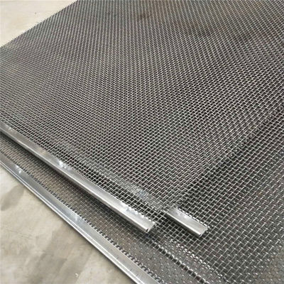 Bahan baja berkualitas tinggi berkerut Wire Mesh layar untuk penambangan batu Crusher bergetar layar Mesh