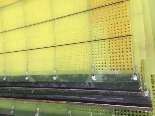 Pakai tahan Polyurethane Screen Mesh dengan aperture pembersih diri untuk umur panjang layanan di layar bergetar
