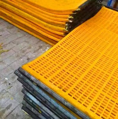High abrasi Resistance Polyurethane Screen Mesh dengan Aperture Self-cleaning dan umur panjang