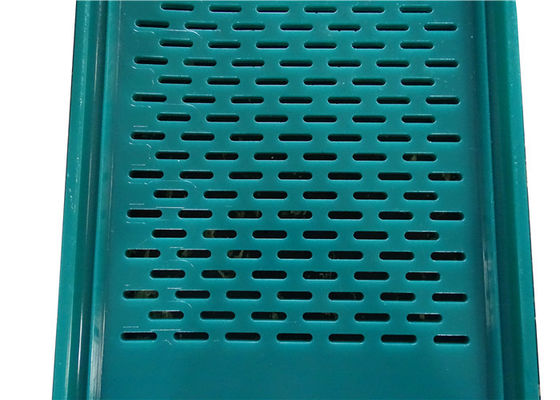 Mining vibrating screen mesh PU flip flop screen untuk pencucian batubara yang terbuat dari elastomer poliuretan yang sangat elastis dengan sistem bolting dan clamping dalam warna yang dapat disesuaikan