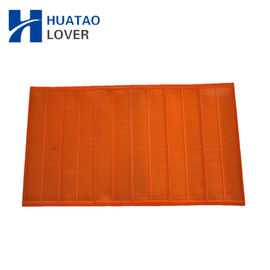 Tensioned Polyurethane Fine Screen Mesh Untuk High Frequency Vibrating Screener