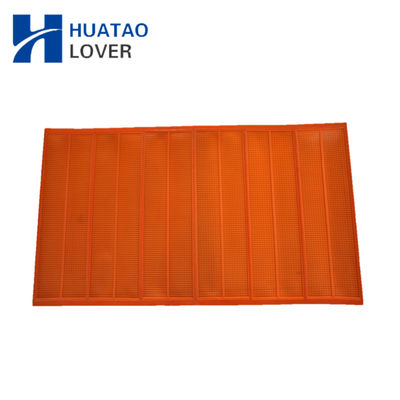Tensi Polyurethane Fine Screen Mesh dengan Lebar Lubang 0,045mm - 1,5mm untuk High Frequency Vibrating Screener dan Umur 6-12 Bulan
