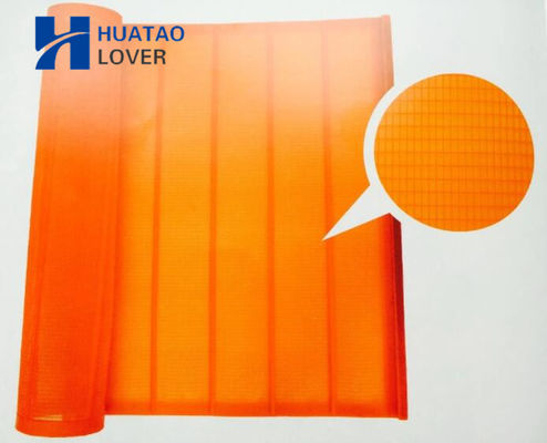 1045x700mm Frekuensi Tinggi Wear-Resistant Polyurethane Vibrating Screen Mesh untuk Pertambangan