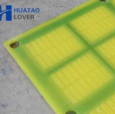 High Strength Polyurethane Vibrating Screen Mesh untuk quarrying batu dan ukuran