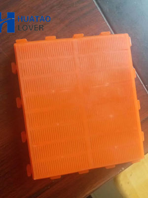 Oranye MDI dan TDI 0.125mm Aperture PU Dewatering Screen Mesh