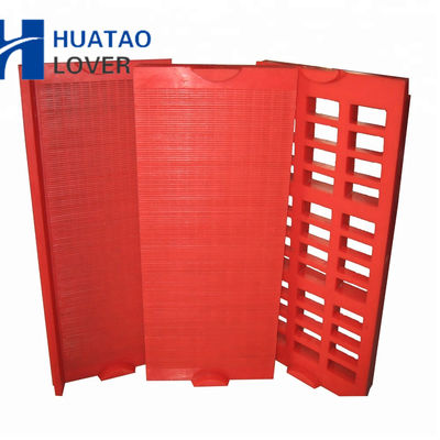 Mesh Modular Dewatering Polyurethane Vibrating Screen merah untuk penambangan