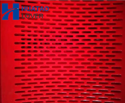 Red Screen Polyurethane Flip Flow Media untuk pabrik pencucian mantel