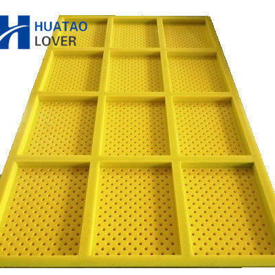 5mm Aperture Polyurethane Modular Screen Panel dengan Aperture Self-cleaning untuk Vibrating Screener