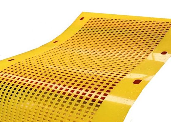 Layar Flip Flop Poliuretan 3mm Aperture Ketahanan Aus Tinggi dengan Tipe Lubang yang Dapat Disesuaikan