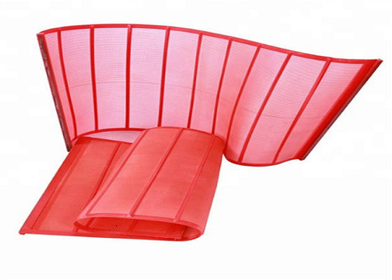 Frekuensi Tinggi 0.39mm Urethane Vibrating Screen Mesh Untuk Penambangan