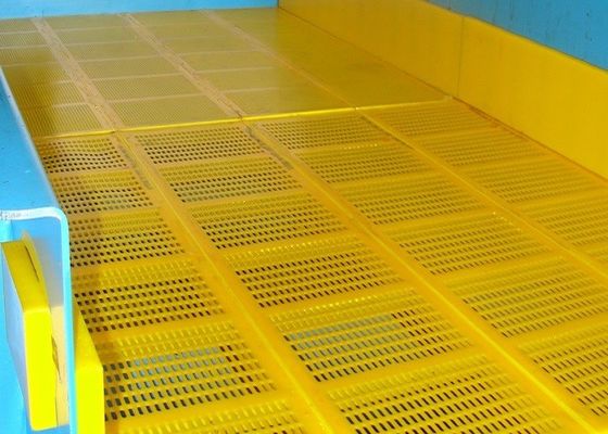 Fine Modular Polyurethane Vibrating Screen Mesh 610x610mm dengan Efisiensi Pemindaian Tinggi