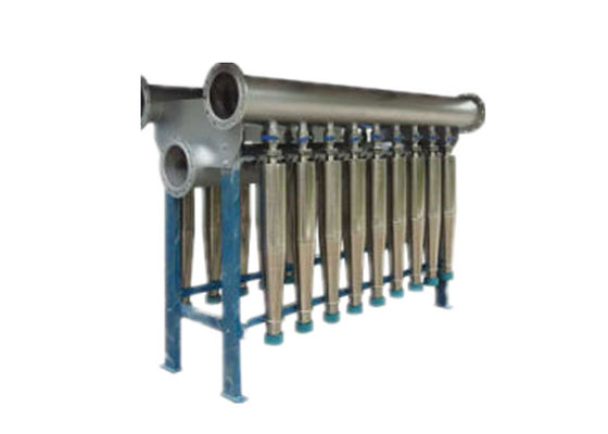 1000L / Min Pulp Heavy Impurity Pembersih Konsistensi Rendah Dengan Kerucut Keramik