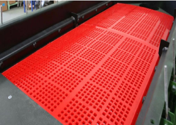 610x610mm Polyurethane Screen Mesh untuk pertambangan dengan efisiensi screening tinggi dan umur panjang