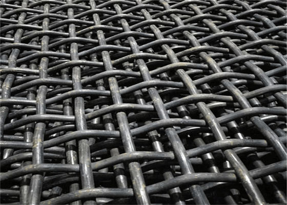 65Mn High Carbon Steel Vibrating Screen Mesh dengan HB180-230 Kekerasan dan ± 3% Toleransi Aperture untuk Pertambangan